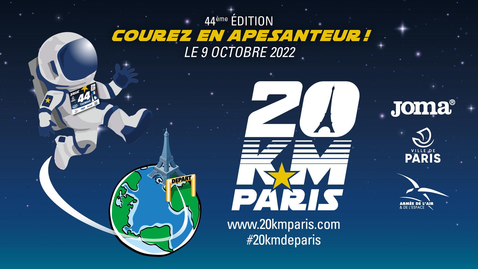 Affiche de 20 Km de Paris 2022
